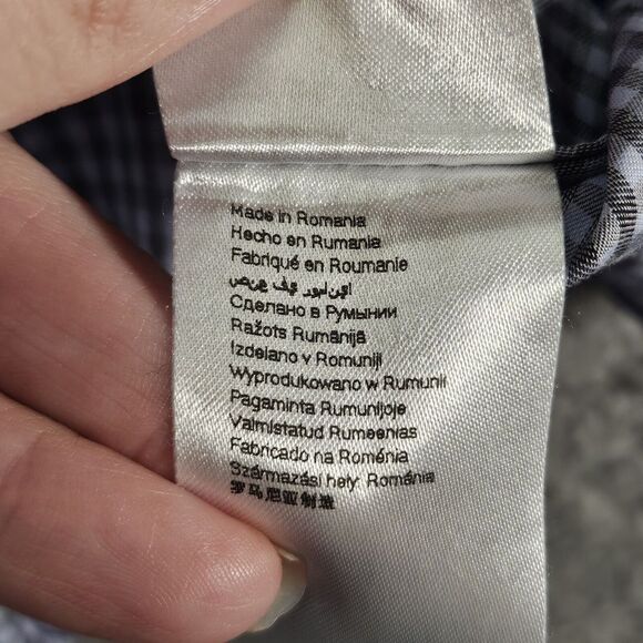 Eton‎ Shirt Mens XL Contemporary Blue Check Button Down Collared Preppy Career - Picture 6 of 11